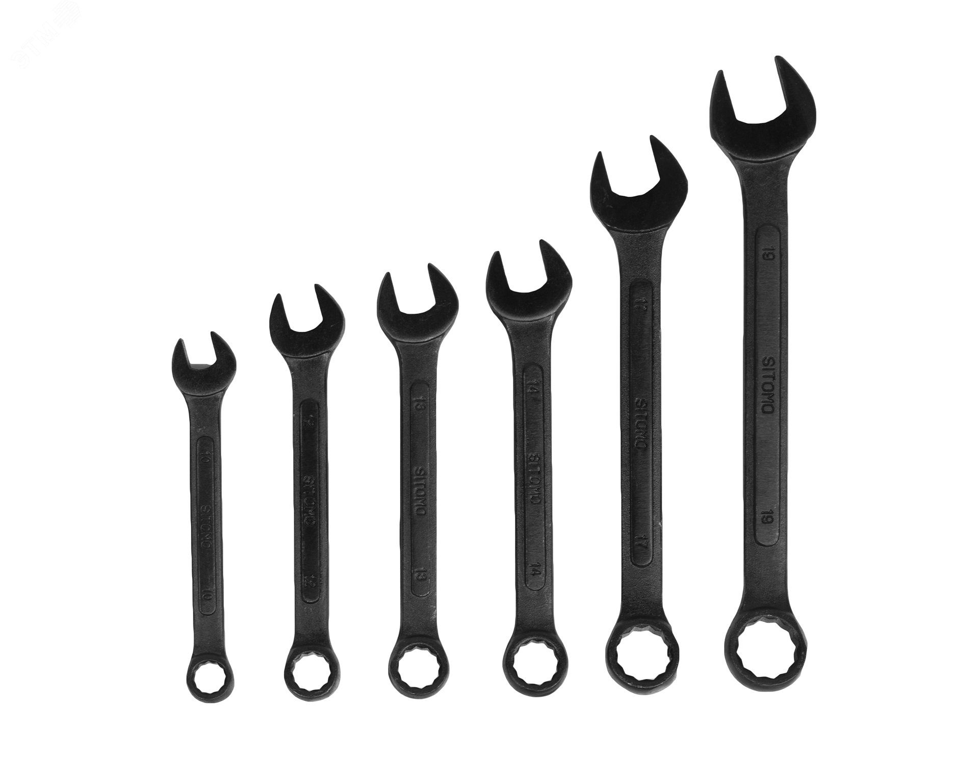 Изображение товара Набор ключей гаечных комбинированных 6 шт. (10-19) в клипсе (шт)