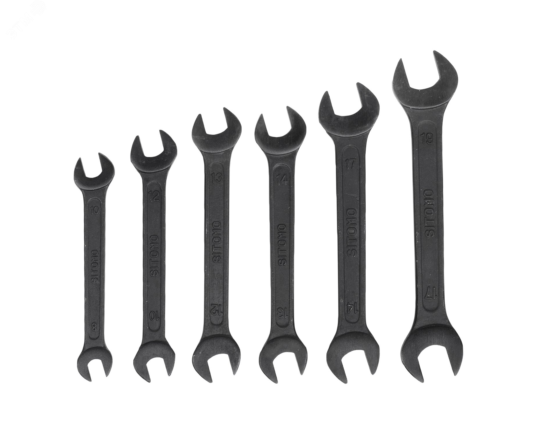 Изображение товара Набор ключей гаечных (рожковых) двусторонних 6 шт. (8-19) (шт)