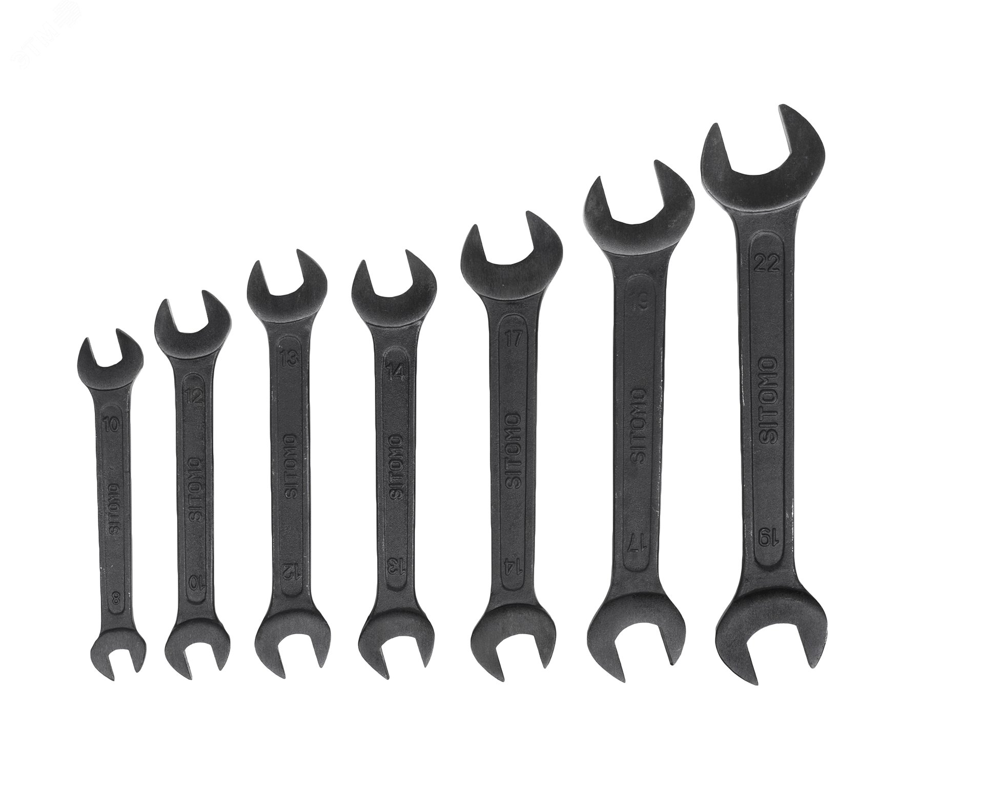 Изображение товара Набор рожковых ключей двусторонних 7 шт. 8-22 мм SITOMO