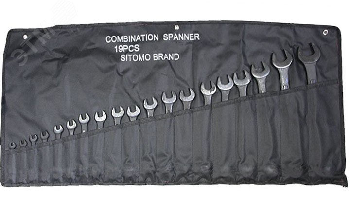 Изображение товара Набор ключей гаечных комбинированных 19 шт. (6-30) (шт)