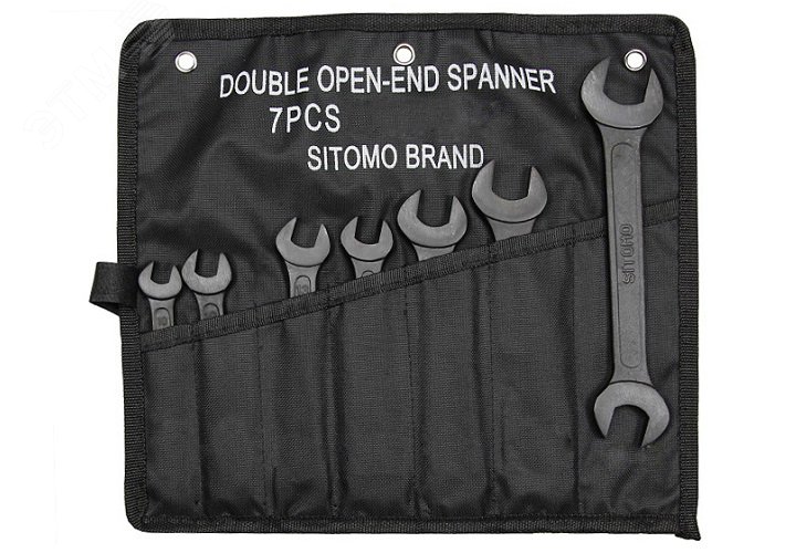 Изображение товара Набор ключей гаечных (рожковых) двусторонних 7 шт. (8-22) (шт)