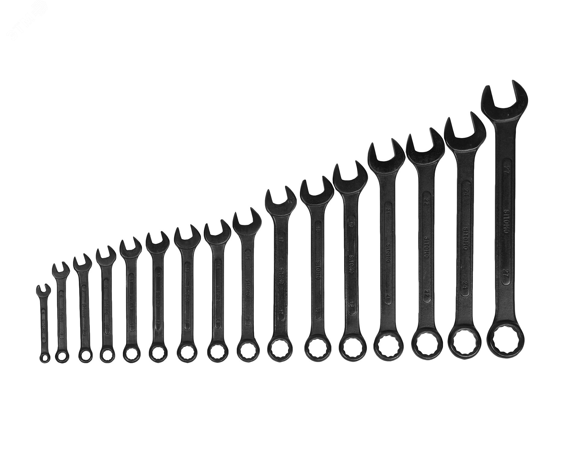 Изображение товара Набор комбинированных гаечных ключей SITOMO 16 шт. 6-27 мм металл