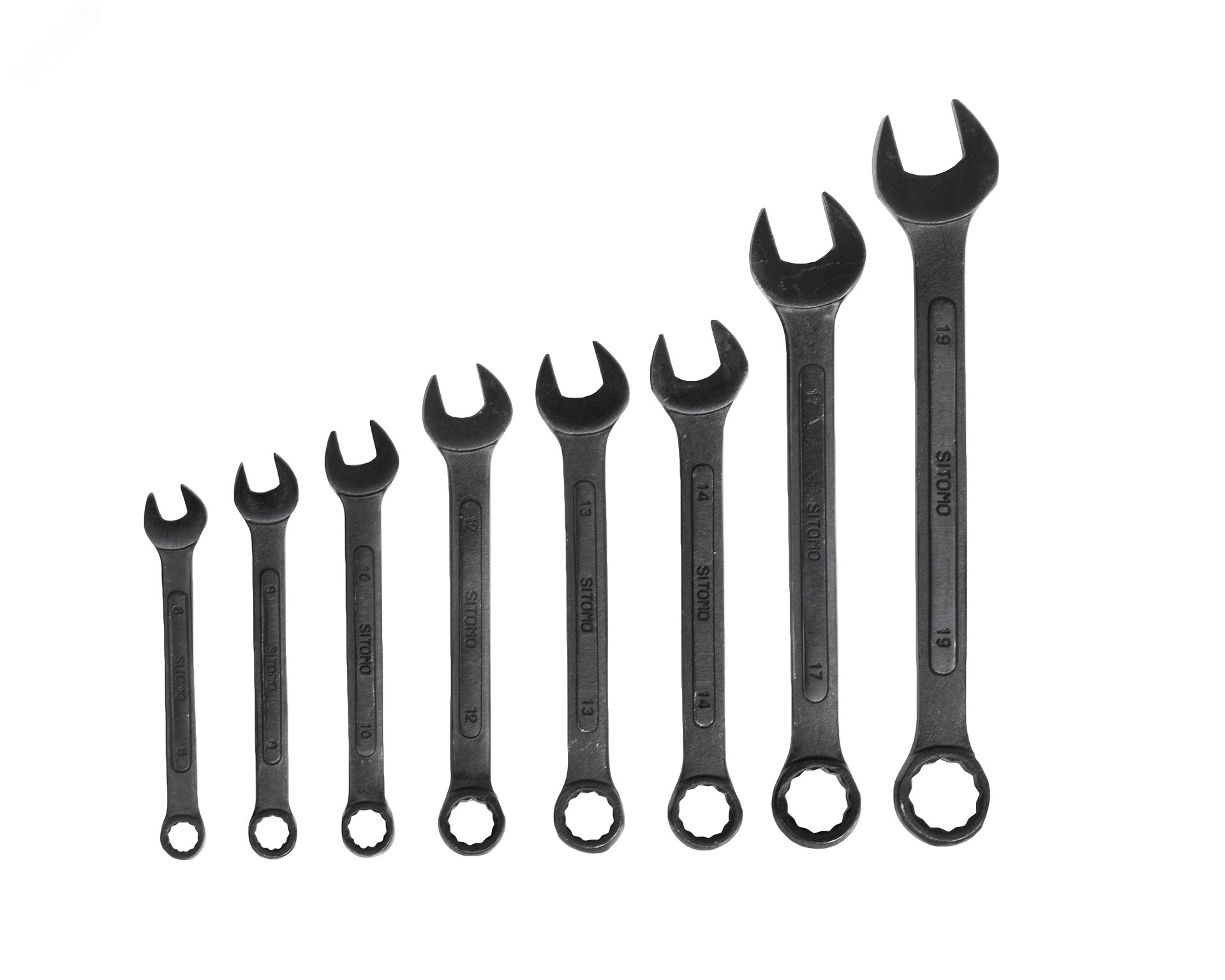 Изображение товара Набор ключей гаечных комбинированных 8 шт. (8-19) в клипсе