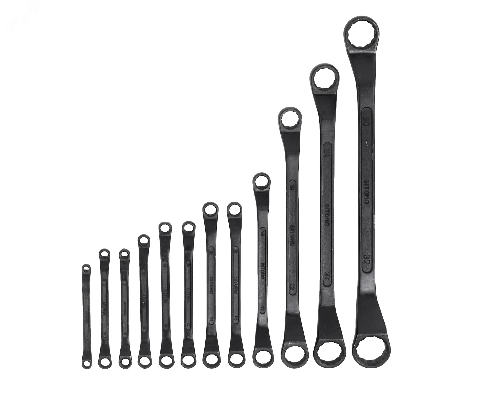 Изображение товара Набор двусторонних накидных ключей 12 шт. 8-32 мм сталь из Китая SITOMO