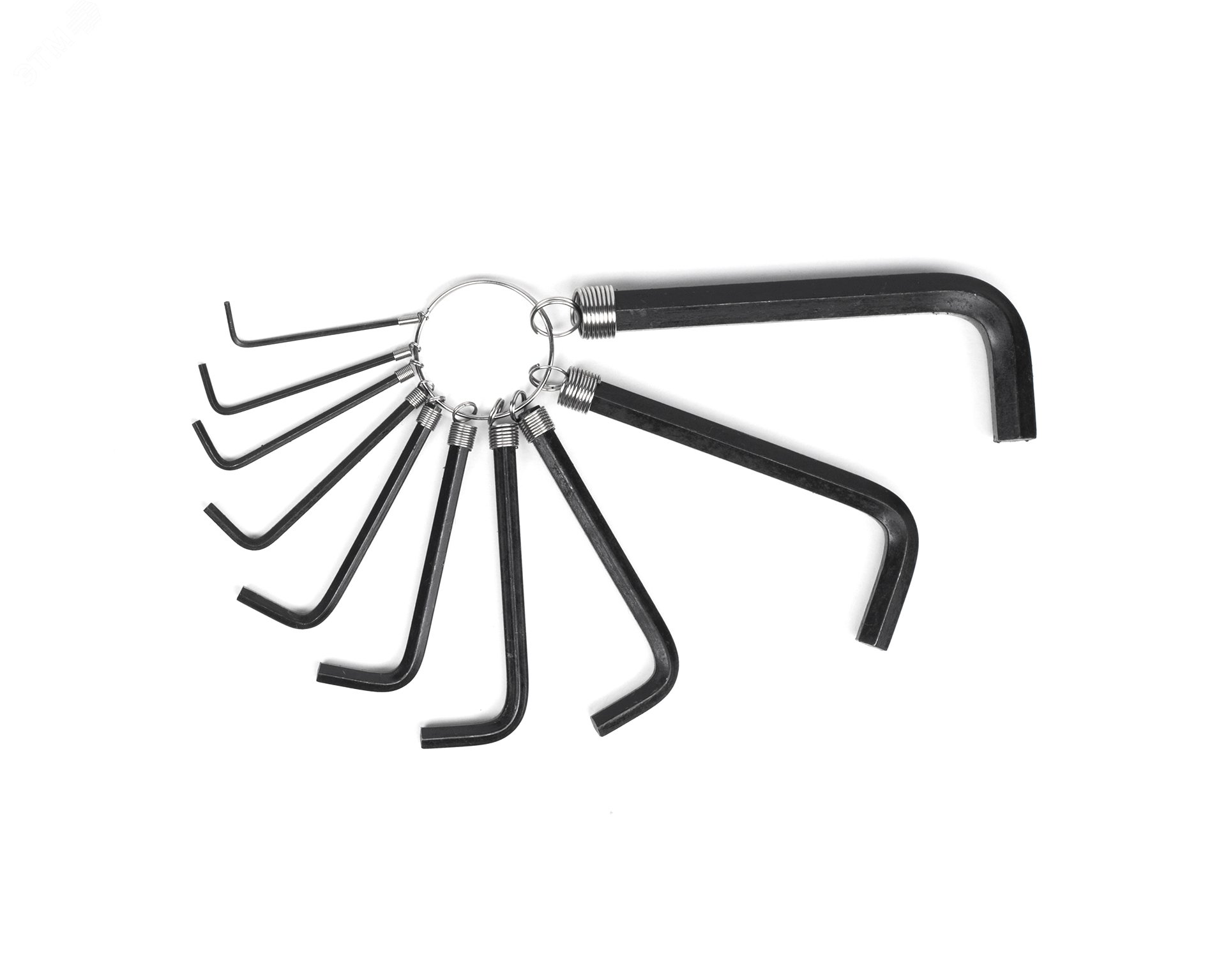 Изображение товара Набор шестигранных ключей изогнутых 10 шт. 1.5-10 мм