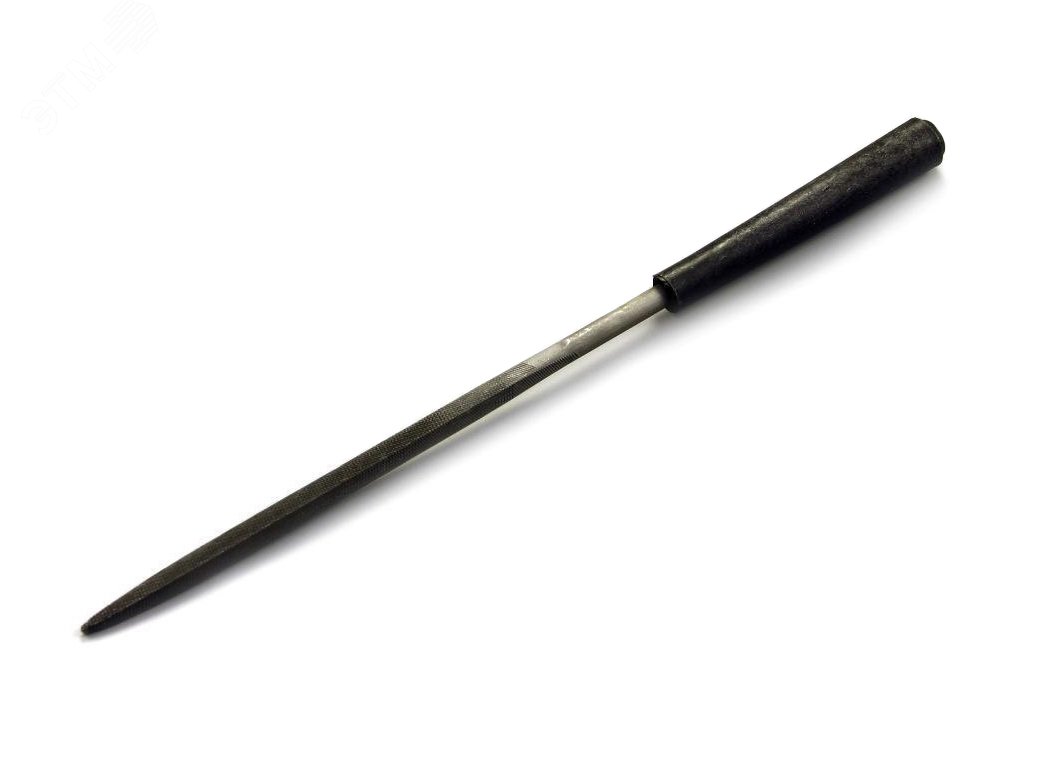Надфиль трехгранный 120 мм №2 с ручкой 129714 Sitomo