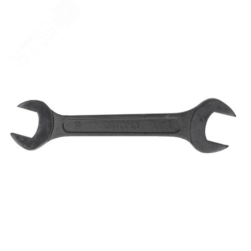 Изображение товара Ключ гаечный (рожковый) двусторонний 55х60 оксидированный (шт)