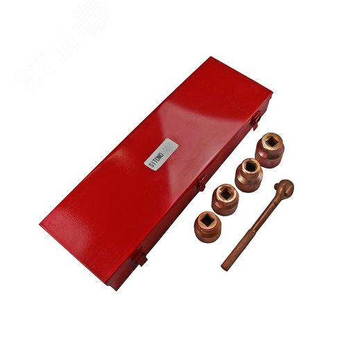 Изображение товара Набор головок N5 10-50мм металлический кейс омедненные (шт)