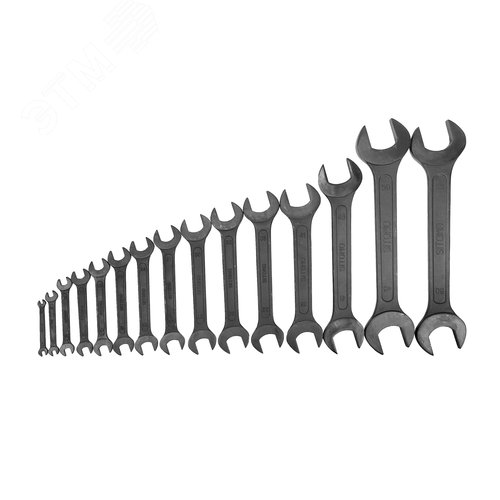 Изображение товара Набор ключей гаечных (рожковых) двусторонних 15 шт. (6-55) (шт)