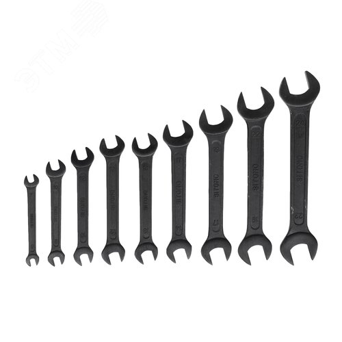 Изображение товара Набор ключей гаечных (рожковых) двусторонних 9 шт. (6-24) (шт)