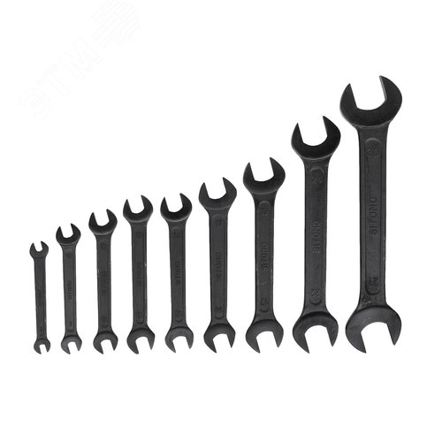 Изображение товара Набор ключей гаечных (рожковых) двусторонних 9 шт. (6-30) (шт)