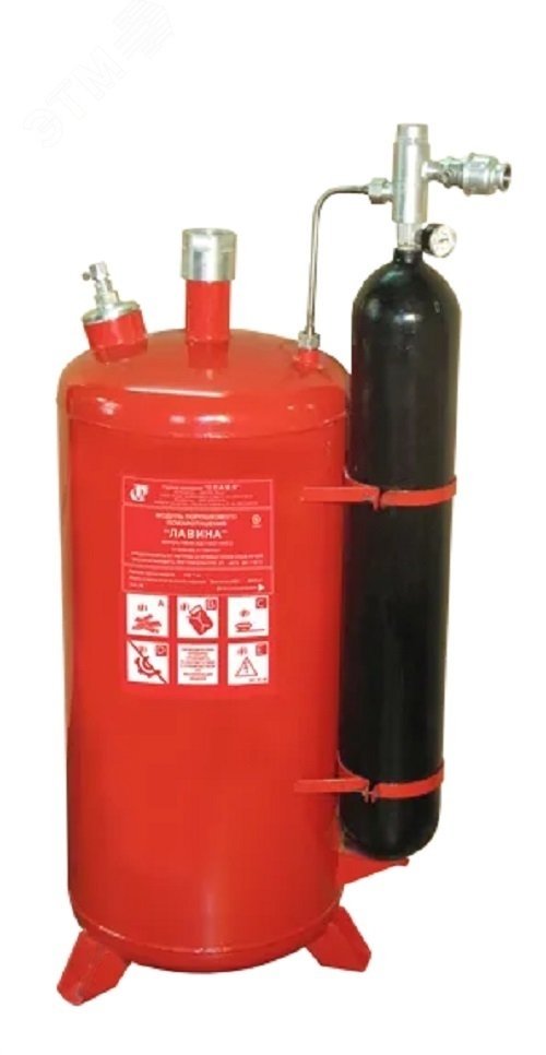 Модуль порошкового пожаротушения взрывозащищенный с принудительным запуском МПП(Н)-100-07 Лавина Пламя НТО