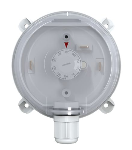 Датчик перепада давления 150-1500 Па, IP65, регулируемый дифференциал