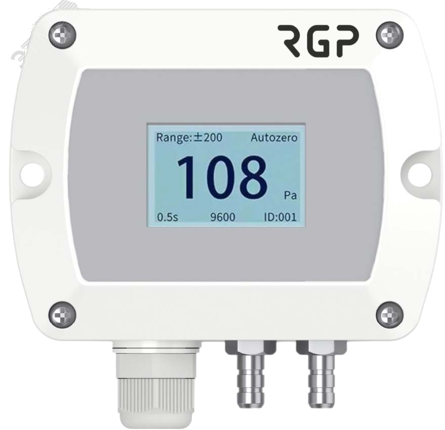Изображение товара Преобразователь давления воздуха RGP LFM112-OFC-RGP с дисплеем и RS-485 Изображение товара Преобразователь давления воздуха RGP LFM112-OFC-RGP с дисплеем и RS-485