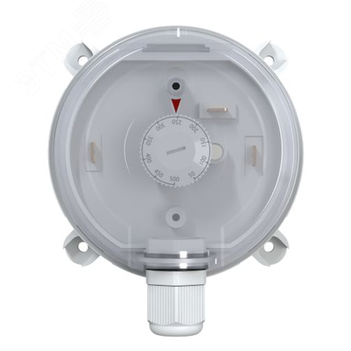 Изображение товара Датчик перепада давления 30-300 Па, IP65, регулируемый дифференциал (шт)