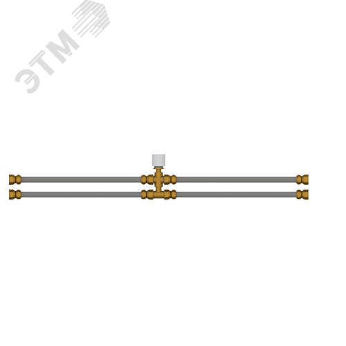 Изображение товара Смесительный узел для фанкойла ДУ20, присоединение G3/4, KVS 4,0, расход 1,8м3/ч, привод 220VAC, открыть/закрыть, NC (шт)