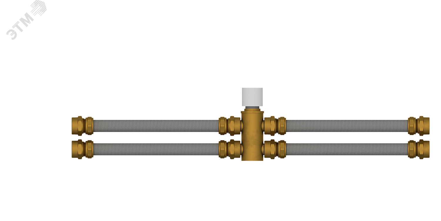 Изображение товара Смесительный узел для фанкойла ДУ25, присоединение G1, KVS 6,0, расход 3,4м3/ч, привод 220VAC, открыть/закрыть, NC (шт)