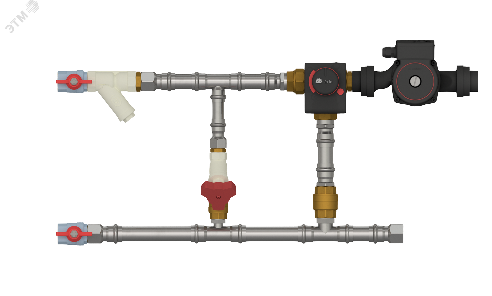 Изображение товара Смесительный узел RGP 25-60-6.3-24 Плавное регулирование и байпас