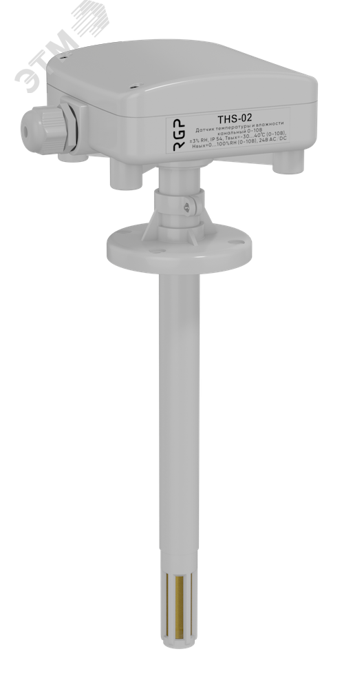 Изображение товара Канальный датчик влажности и температуры THS-02-190 с аналоговым выходом 0-10В