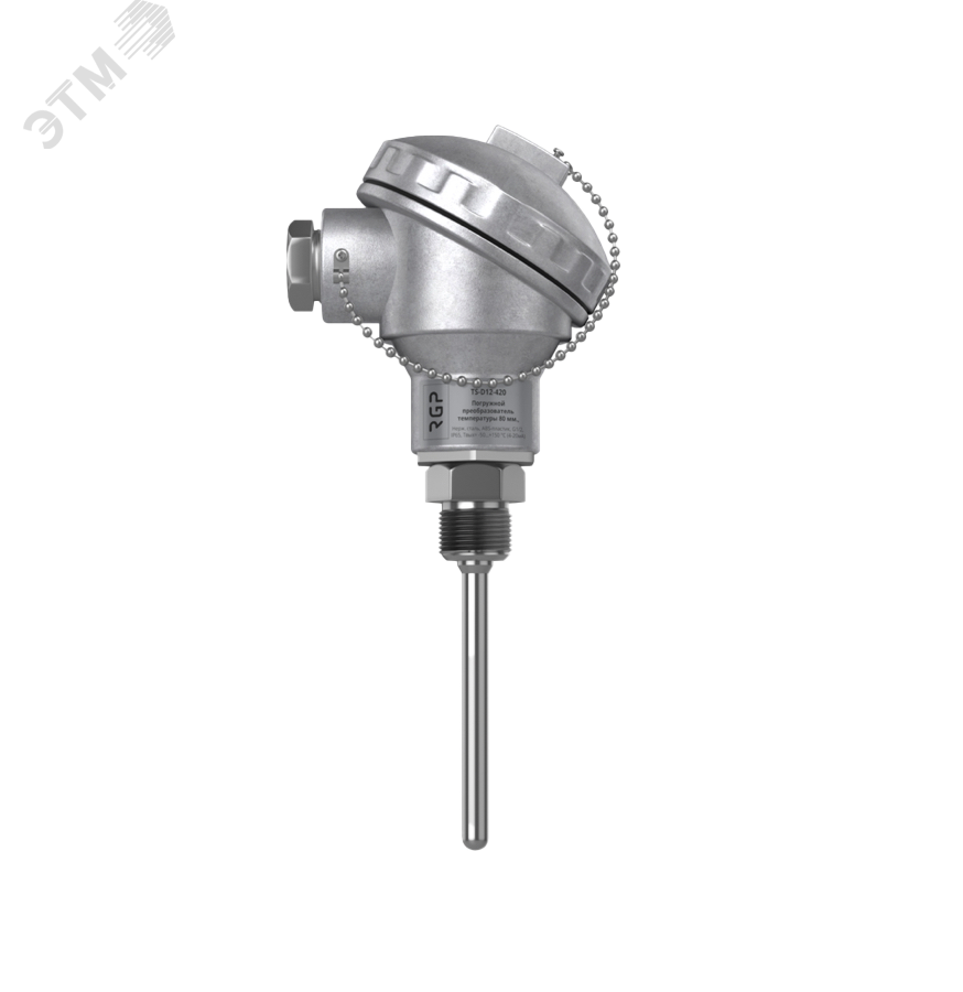 Изображение товара Погружной преобразователь температуры 200 мм G1/2 4-20 мА / 0-10 В RGP TS-D14-420