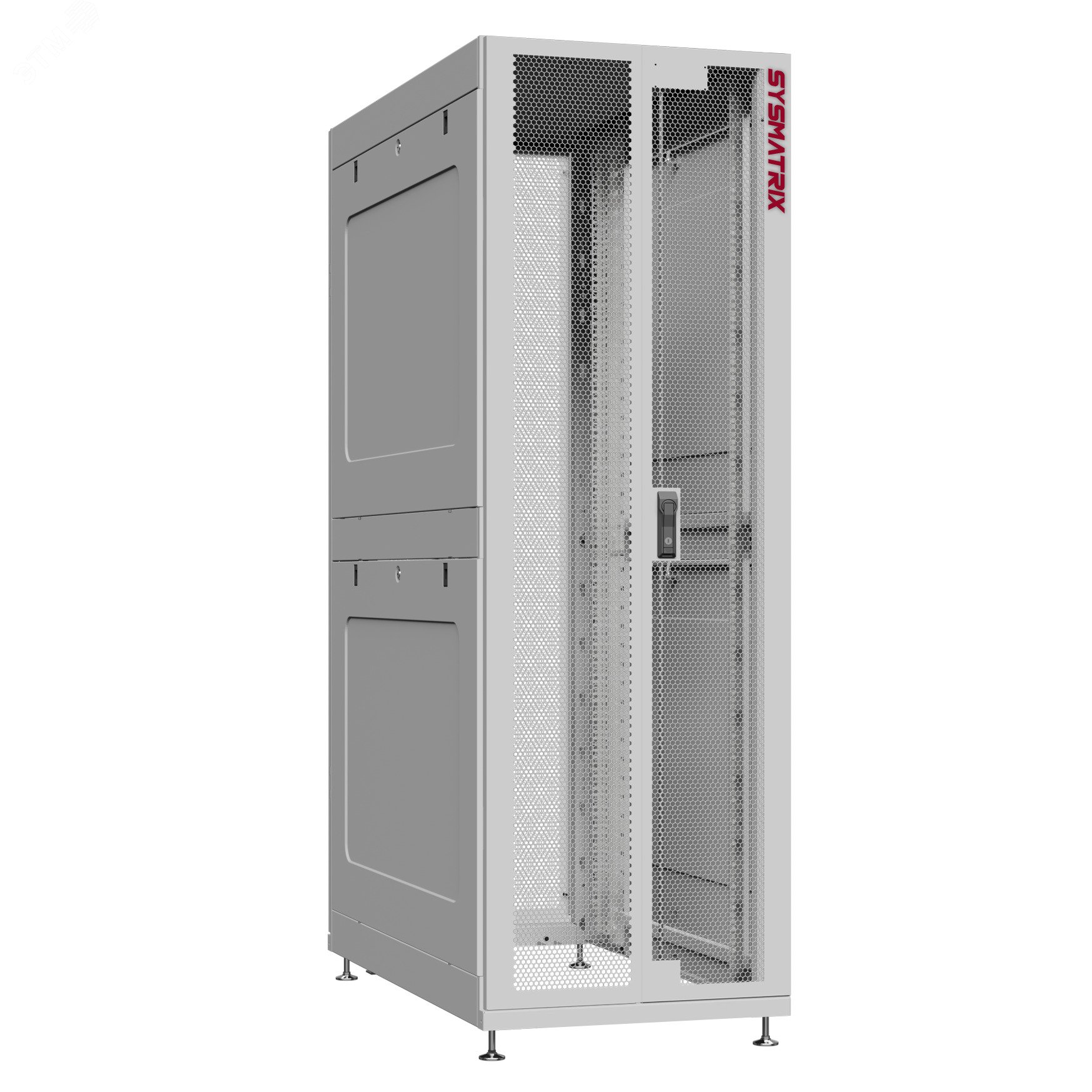 Шкаф серверный 42U 600х1200 передняя дверь: двустворчатая ...