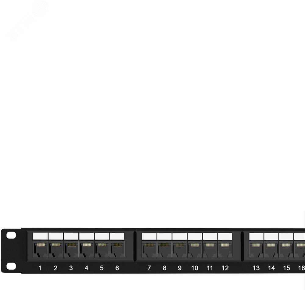 Патч-панель коммутационная 19' (1U). 24 порта RJ-45. категория 5e. Dual IDC. неэкранированная 5PP2402U106 SYSMATRIX - превью 2