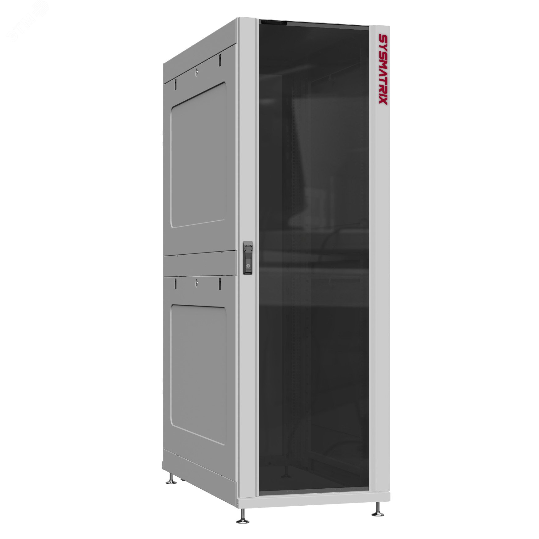 Купить Шкаф серверный 48U 600х1070 передняя дверь: стекло IP41. задняя ...