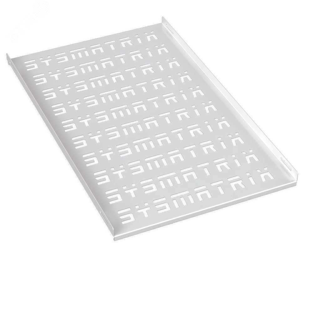 Изображение товара Полка 19' стационарная перфорированная глубиной 750 мм для напольных шкафов глубиной 1000 мм. цвет серый (RAL 7035) (шт)