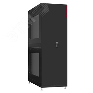 Шкаф серверный 42U 800х1200 передняя дверь: двустворчатая глухой металл IP51. задняя дверь: без. боковые панели: перфорированные. цвет: черный RAL9005 