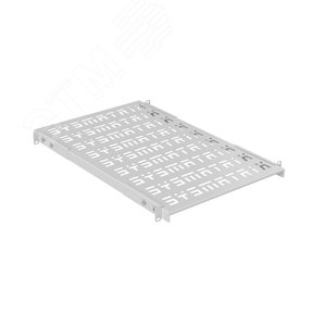 Изображение товара Полка SMART универсальная 19'' перфорированная. площадка 700 мм (регулировка направляющих от 620 мм до 780 мм) для напольных и настенных шкафов. цвет серый (RAL 7035) (8344s) (шт)