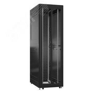 Шкаф серверный 42U 800х1200 передняя дверь: двустворчатая перфорированная IP20. задняя дверь: протект IP41. боковые панели: глухой металл. цвет: черный RAL9005 