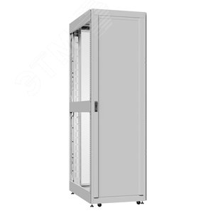 Шкаф серверный 52U 800х1000 передняя дверь: одностворчатая глухой металл IP51. задняя дверь: двустворчатая глухой металл IP51. боковые панели: без. цвет: серый RAL7035 