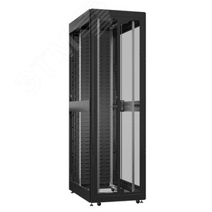 Шкаф серверный 42U 800х1200 передняя дверь: двустворчатая перфорированная IP20. задняя дверь: протект IP41. боковые панели: без. цвет: черный RAL9005 