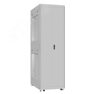 Шкаф серверный 52U 800х1000 передняя дверь: одностворчатая перфорированная IP20. задняя дверь: двустворчатая перфорированная IP20. боковые панели: перфорированные. цвет: серый RAL7035 