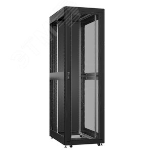 Шкаф серверный 42U 800х1200 передняя дверь: двустворчатая глухой металл IP51. задняя дверь: одностворчатая глухой металл IP51. боковые панели: без. цвет: черный RAL9005 