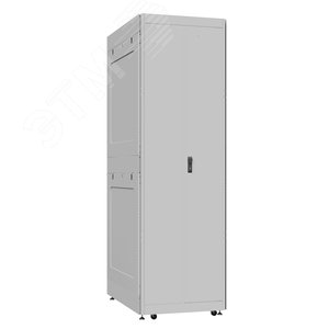 Шкаф серверный 52U 800х1000 передняя дверь: одностворчатая перфорированная IP20. задняя дверь: двустворчатая глухой металл IP51. боковые панели: глухой металл. цвет: серый RAL7035 