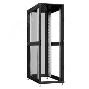 Шкаф серверный 24U 600х1200 передняя дверь: без. задняя дверь: одностворчатая перфорированная IP20. боковые панели: без. цвет: черный RAL9005 