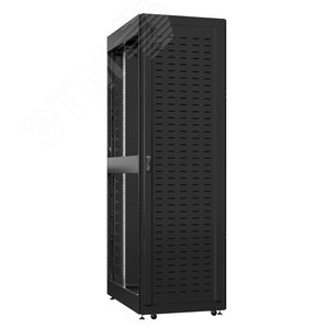 Шкаф серверный 52U 800х1000 передняя дверь: протект IP41. задняя дверь: одностворчатая перфорированная IP20. боковые панели: без. цвет: черный RAL9005 