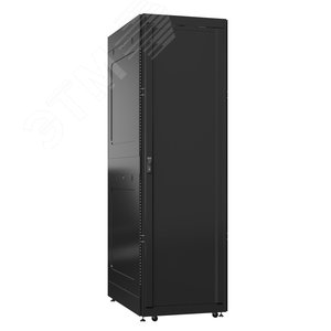 Шкаф серверный 52U 800х1000 передняя дверь: одностворчатая глухой металл IP51. задняя дверь: без. боковые панели: глухой металл. цвет: черный RAL9005 