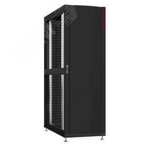 Шкаф серверный 48U 800х1070 передняя дверь: одностворчатая глухой металл IP51. задняя дверь: протект IP41. боковые панели: без. цвет: черный RAL9005 