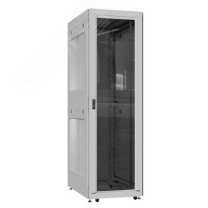 Шкаф серверный 52U 800х1200 передняя дверь: стекло IP41. задняя дверь: одностворчатая глухой металл IP51. боковые панели: перфорированные. цвет: серый RAL7035 