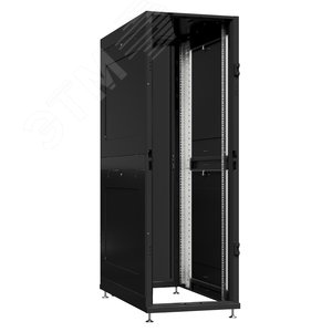 Шкаф серверный 24U 600х1200 передняя дверь: без. задняя дверь: одностворчатая глухой металл IP51. боковые панели: глухой металл. цвет: черный RAL9005 