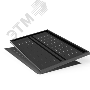 Полка 19'' усиленная аккумуляторная глубиной 1000 мм для шкафов глубиной 1200 мм. цвет черный (RAL 9004) (8406s) SH 1202.900 SYSMATRIX