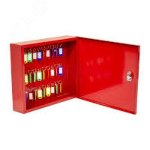 Изображение товара К-30 Настенная металлическая ключница на 30 ключей, красная (шт)