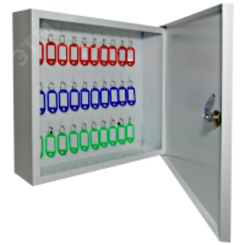 Изображение товара Ключница настенная К-30 на 30 ключей с замком белая