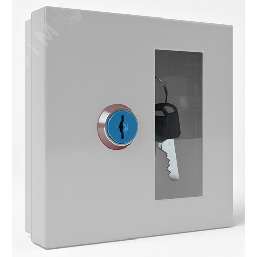 Изображение товара Ключница металлическая настенная на 1 ключ К-01, белая (шт)