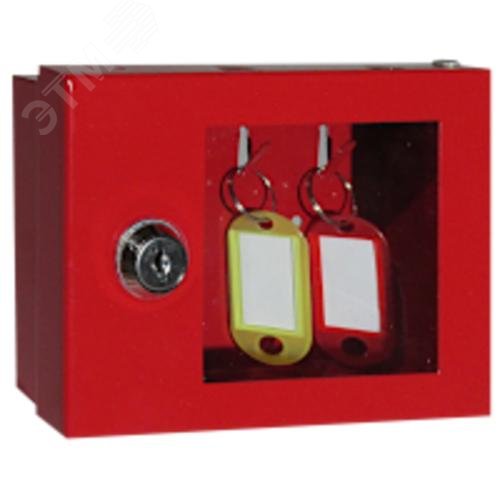 Изображение товара Ключница металлическая настенная на 3 ключа К-03, красная (шт)