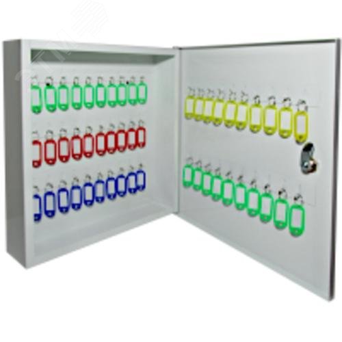 Изображение товара К-50 Настенная металлическая ключница на 50 ключей, белая (шт)