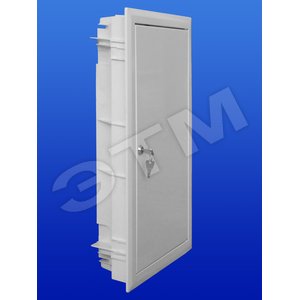 Щит распределительный встраиваемый ЩРв-36 непрозрачная дверь IP30 белый с замком с защитой с пластиковой панелью SABAJ