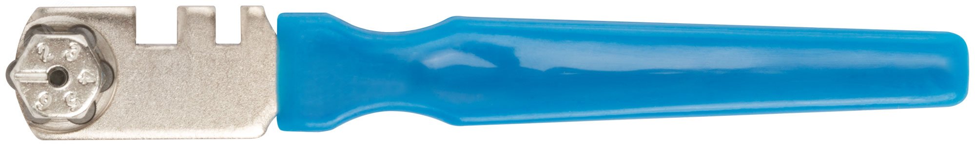 Изображение товара Стеклорез роликовый, 6 роликов, пластиковая ручка (шт)